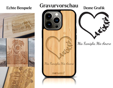 INDIVIDUELL iPhone 14 Pro Bambus-Kunststoff